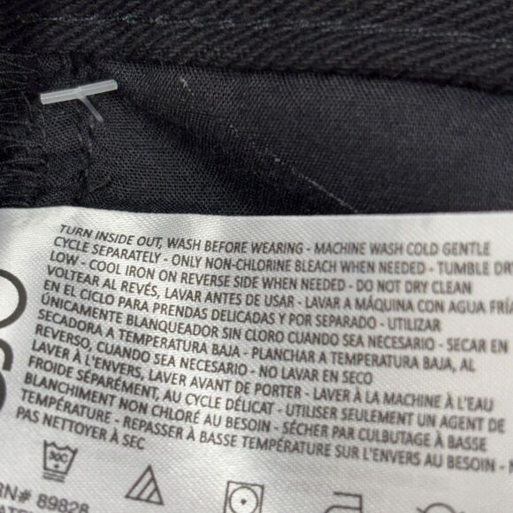 Sam Edelman Bianka Black Sequin Jeans Womens 24 High Rise Vintage Wide Leg New - Picture 11 of 15